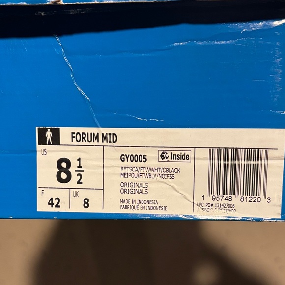 Adidas Forum Mid in Black and White main image 4